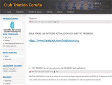 Tablet Screenshot of clubtriatloncoruna.org